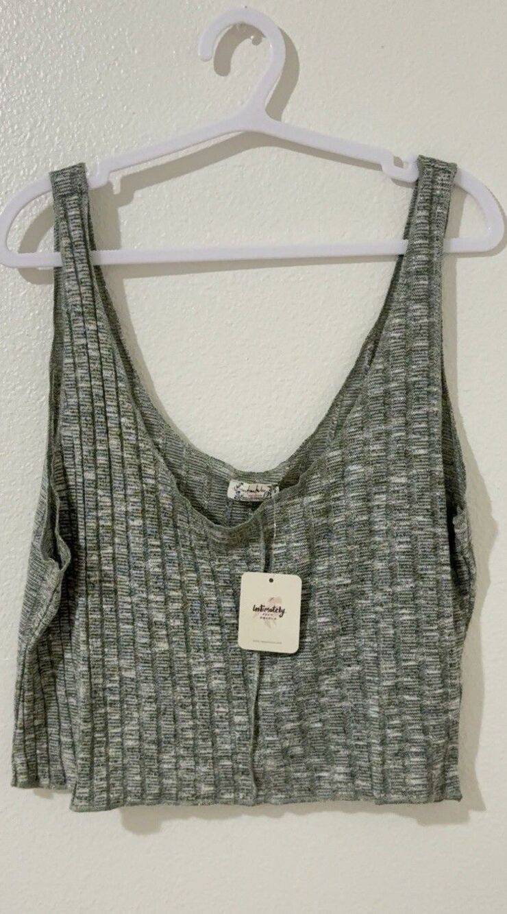 NWT Intimately Free People Tank Top With Wide V-Neckline Size L
